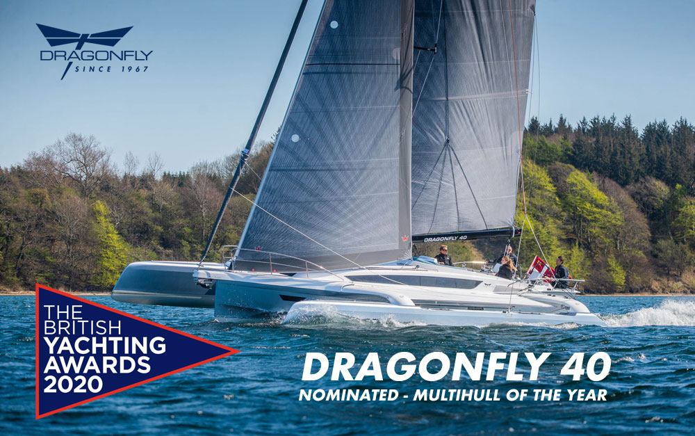 Dragonfly 40 nominated for British Yachting Awards 2020